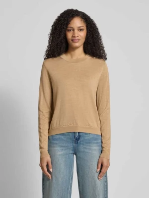 Sweter z dzianiny z Wełny z Listwa guzikowa Bash