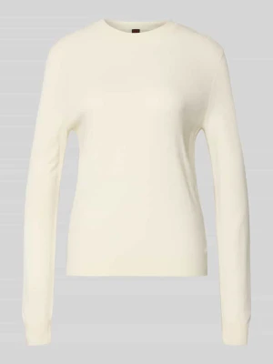 Sweter z dzianiny z wełny z okrągłym dekoltem Stefanel
