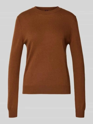 Sweter z dzianiny z wełny z okrągłym dekoltem Stefanel