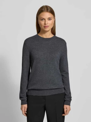 Sweter z dzianiny z wełny z okrągłym dekoltem Stefanel