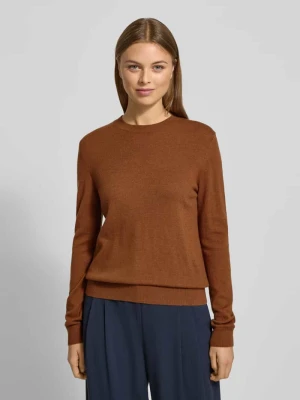 Sweter z dzianiny z wełny z okrągłym dekoltem Stefanel