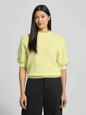 Sweter z dzianiny z wełny z rękawem o dł. 1/2 herzensangelegenheit