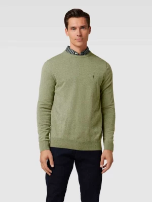 Sweter z dzianiny z wełny z wyhaftowanym logo Polo Ralph Lauren