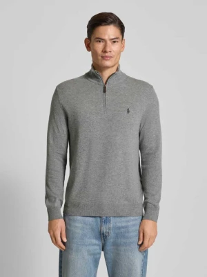 Sweter z dzianiny z wełny ze stójką i zamkiem błyskawicznym Polo Ralph Lauren