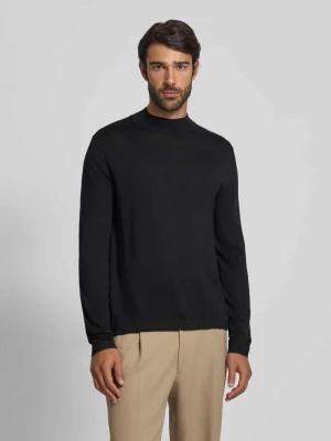 Sweter z dzianiny z wełny merino ze stójką model ‘Tern’ Tiger Of Sweden