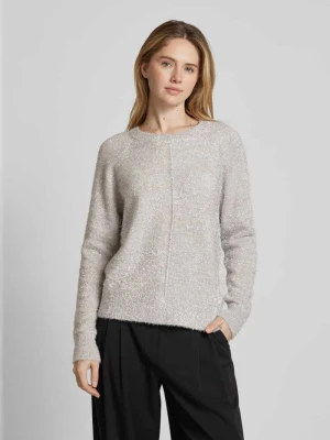Sweter z dzianiny z wiskozy z efektowną przędzą Christian Berg Woman