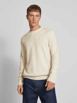 Sweter z dzianiny z wiskozy z fakturowanym wzorem G-Star Raw