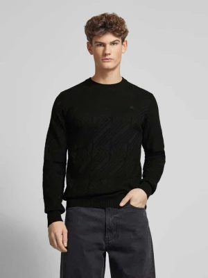 Sweter z dzianiny z wiskozy z fakturowanym wzorem G-Star Raw