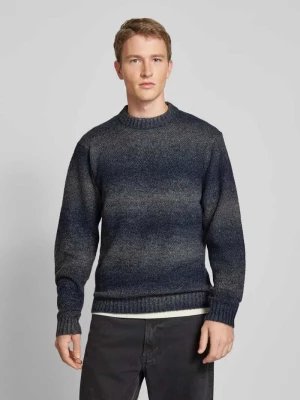 Sweter z dzianiny z wiskozy z wyhaftowanym logo model ‘Gradient’ G-Star Raw