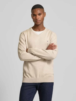 Sweter z dzianiny z wyhaftowanym logo Christian Berg Men