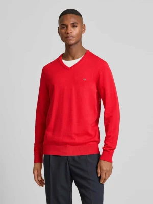 Sweter z dzianiny z wyhaftowanym logo Christian Berg Men