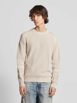Sweter z dzianiny z wyhaftowanym logo G-Star Raw
