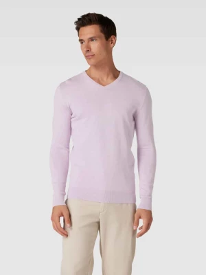 Sweter z dzianiny z wyhaftowanym logo model ‘BASIC’ Tom Tailor