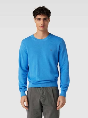 Sweter z dzianiny z wyhaftowanym logo model ‘CHAIN’ Tommy Hilfiger