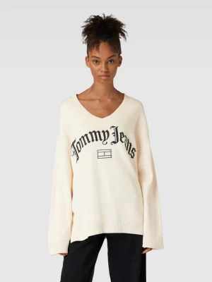 Sweter z dzianiny z wyhaftowanym logo model ‘GRUNGE’ Tommy Jeans
