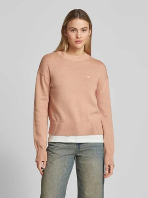 Sweter z dzianiny z wyhaftowanym logo model ‘MONOGRAM’ Calvin Klein Jeans