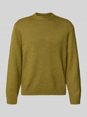 Sweter z dzianiny z wyhaftowanym logo model ‘NORREBRO’ jack & jones