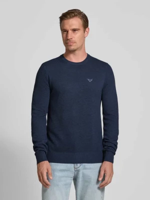 Sweter z dzianiny z wyhaftowanym logo model ‘Ricecorn’ PME Legend