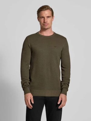 Sweter z dzianiny z wyhaftowanym logo model ‘Ricecorn’ PME Legend