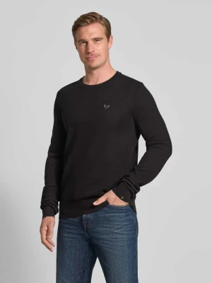 Sweter z dzianiny z wyhaftowanym logo model ‘Ricecorn’ PME Legend
