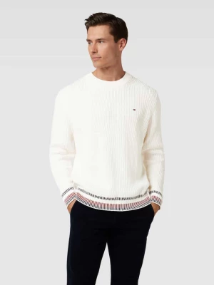 Sweter z dzianiny z wyhaftowanym logo model ‘SHADOW’ Tommy Hilfiger