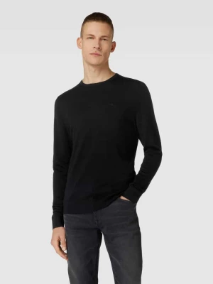 Sweter z dzianiny z wyhaftowanym logo model ‘SUPERIOR’ CK Calvin Klein