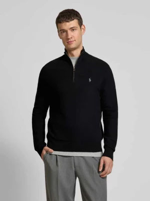 Sweter z dzianiny z wyhaftowanym logo Polo Ralph Lauren