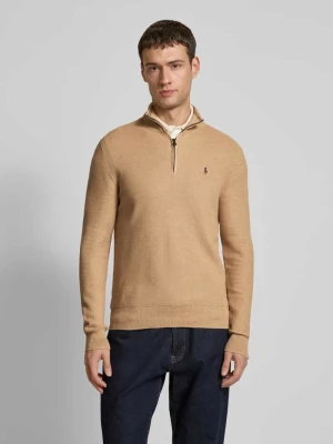 Sweter z dzianiny z wyhaftowanym logo Polo Ralph Lauren