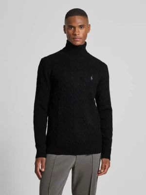 Sweter z dzianiny o kroju slim fit z mieszanki wełny i kaszmiru Polo Ralph Lauren