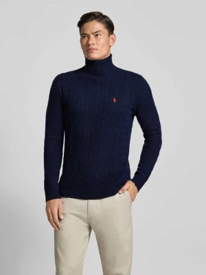 Sweter z dzianiny o kroju slim fit z mieszanki wełny i kaszmiru Polo Ralph Lauren