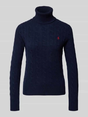 Sweter z dzianiny z wyhaftowanym logo Polo Ralph Lauren