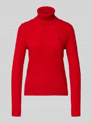 Sweter z dzianiny z wyhaftowanym logo Polo Ralph Lauren