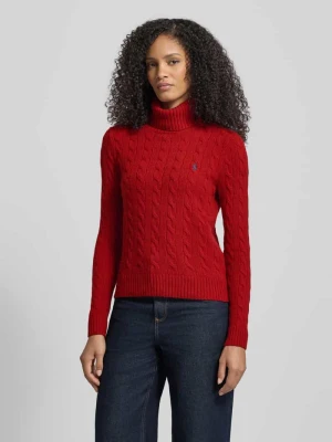 Sweter z dzianiny z wyhaftowanym logo Polo Ralph Lauren