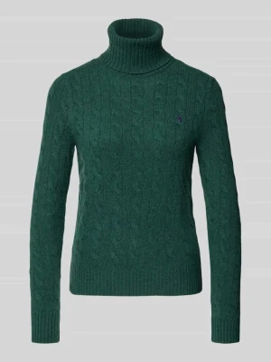 Sweter z dzianiny z wyhaftowanym logo Polo Ralph Lauren
