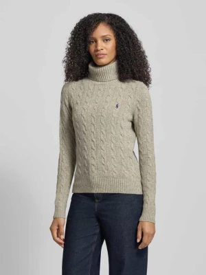 Sweter z dzianiny z wyhaftowanym logo Polo Ralph Lauren