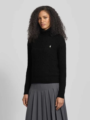 Sweter z dzianiny z wyhaftowanym logo Polo Ralph Lauren
