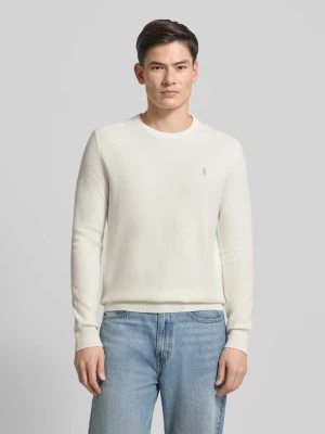 Sweter z dzianiny z wyhaftowanym logo Polo Ralph Lauren