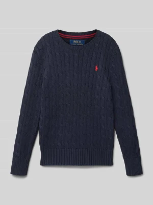 Sweter z dzianiny z wyhaftowanym logo Polo Ralph Lauren Teens
