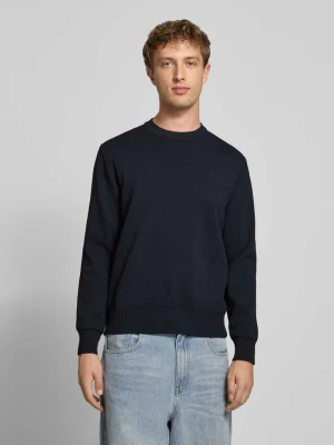 Sweter z dzianiny z wyhaftowanym logo Replay