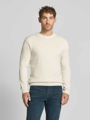 Sweter z dzianiny z wyhaftowanym logo s.Oliver RED LABEL