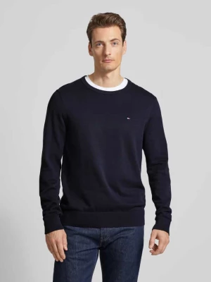 Sweter z dzianiny z wyhaftowanym logo Tommy Hilfiger