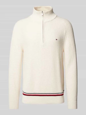 Sweter z dzianiny z wyhaftowanym logo Tommy Hilfiger