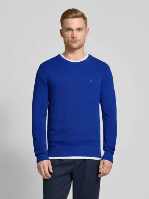 Sweter z dzianiny z wyhaftowanym logo Tommy Hilfiger