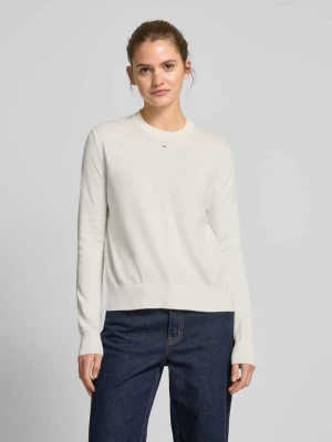 Zdjęcie produktu Sweter z dzianiny z wyhaftowanym logo Tommy Jeans Złamany biały