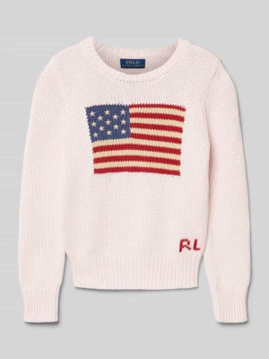 Sweter z dzianiny z wyhaftowanym motywem Polo Ralph Lauren Teens