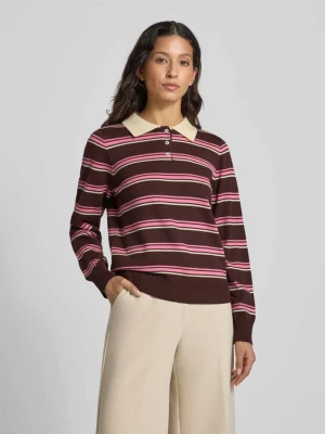 Sweter z dzianiny z wykładanym kołnierzem model ‘PREGO’ SUNCOO PARIS