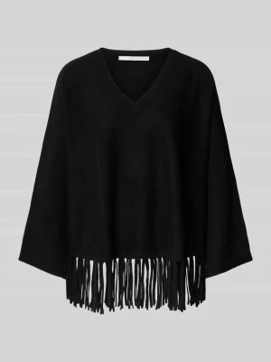 Sweter z dzianiny z wystrzępieniami herzensangelegenheit