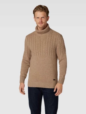 Sweter z dzianiny z wzorem warkocza Barbour