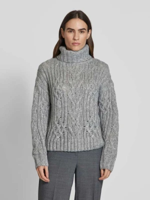 Sweter z dzianiny z wzorem warkocza Christian Berg Woman