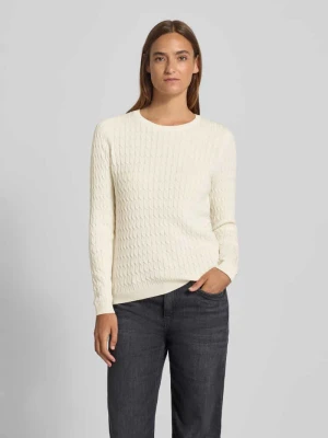 Sweter z dzianiny z wzorem warkocza Christian Berg Woman